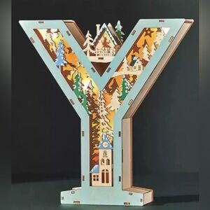 NWTA Anthropologie Wooden Letter. “Y”